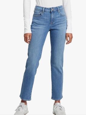 Classic straight high rise jeans